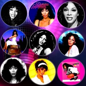 Donna Summer Button Pin Collection 80's Jewelry Pins